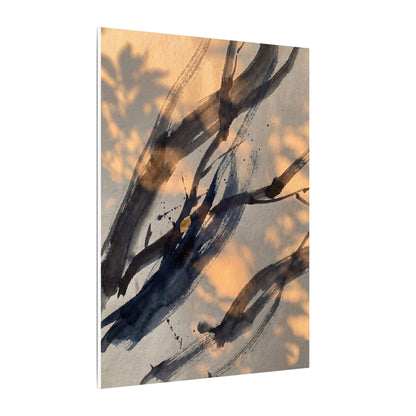 Datsuzoku Ink Brushstroke Canvas Art - Dark Japandi Shadow Zen