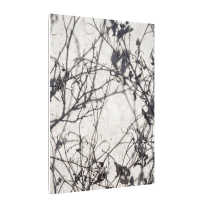 Winter Shadow Play Japanese Pattern Canvas Art | Elegant Decor