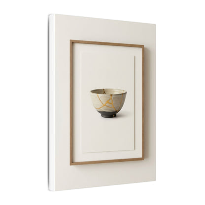 Kintsugi Charcoal Canvas Art