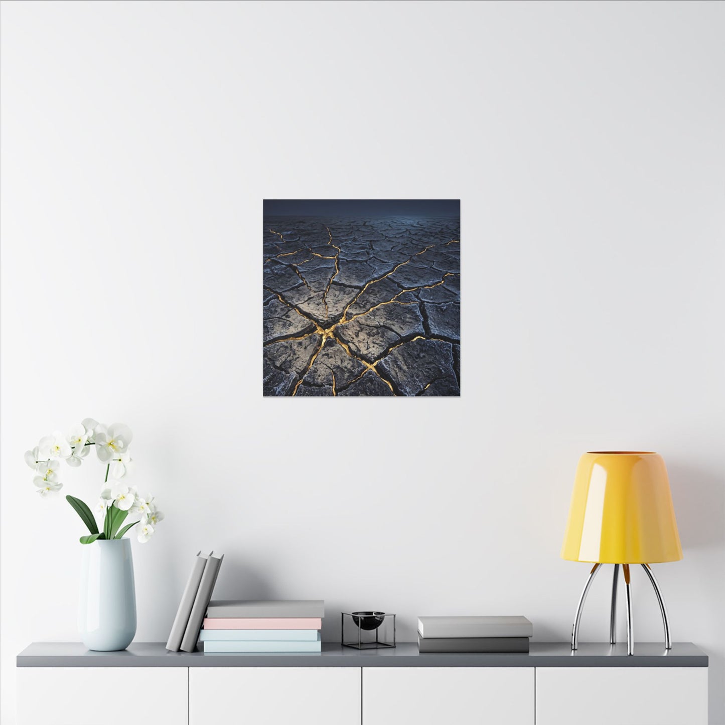 Cracked Earth Broken Beauty Canvas Art | Artful Kintsugi Art