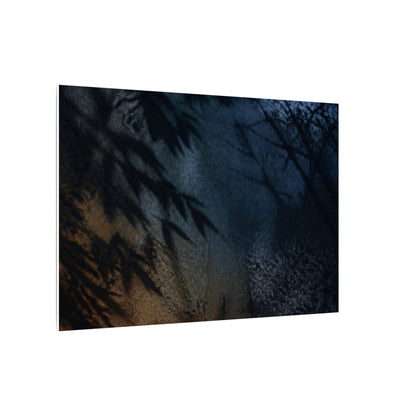 Kanso Shadow Play Canvas Art - Dark Japandi Shadow Zen
