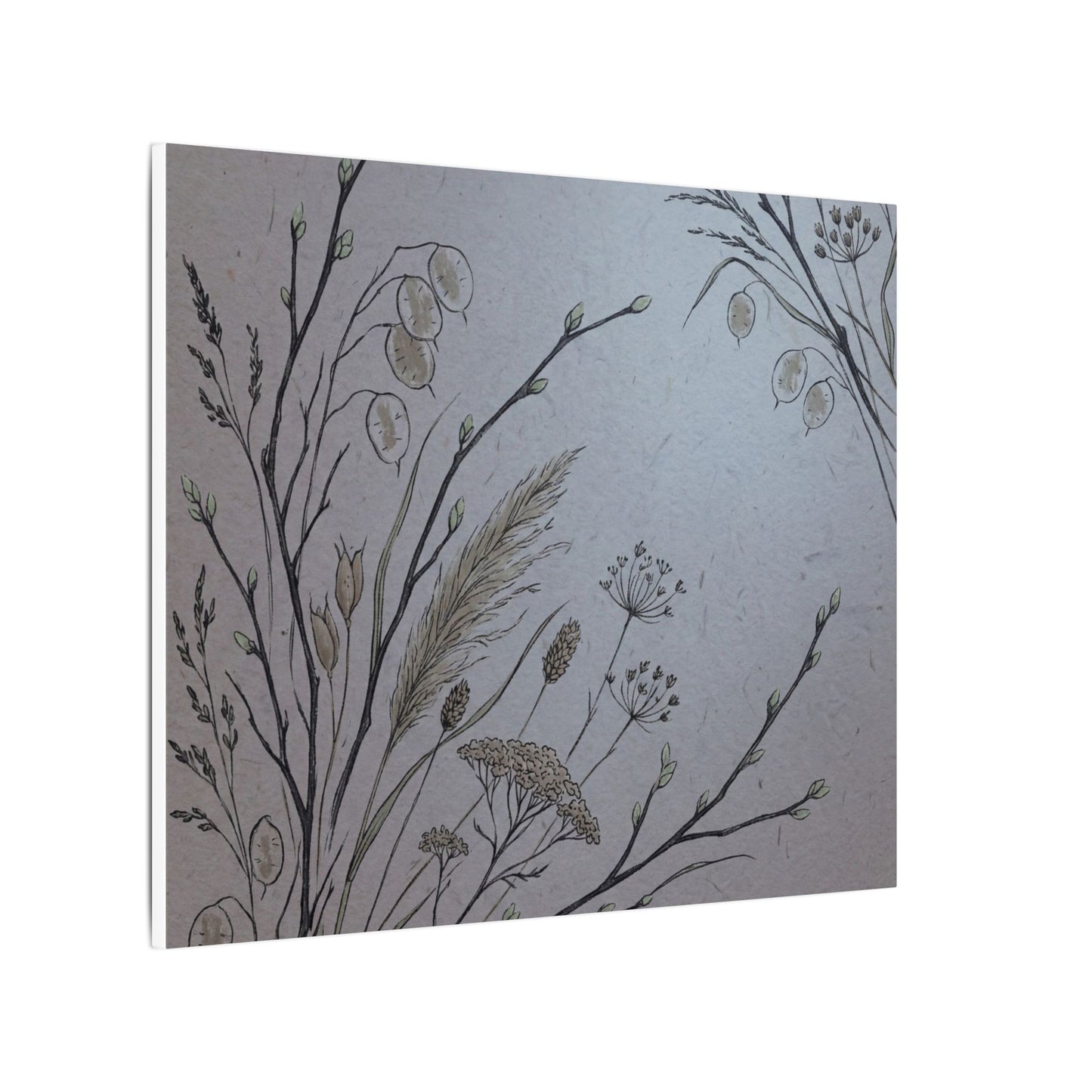 Spring Dried Flowers Japanese Pattern Canvas Art | Cozy Decor
