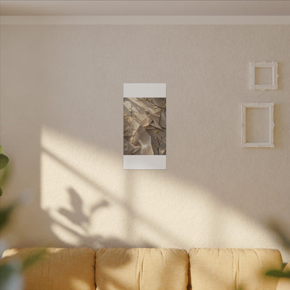 Golden Hour Paper Fold Canvas Art - Japandi Fukinsei