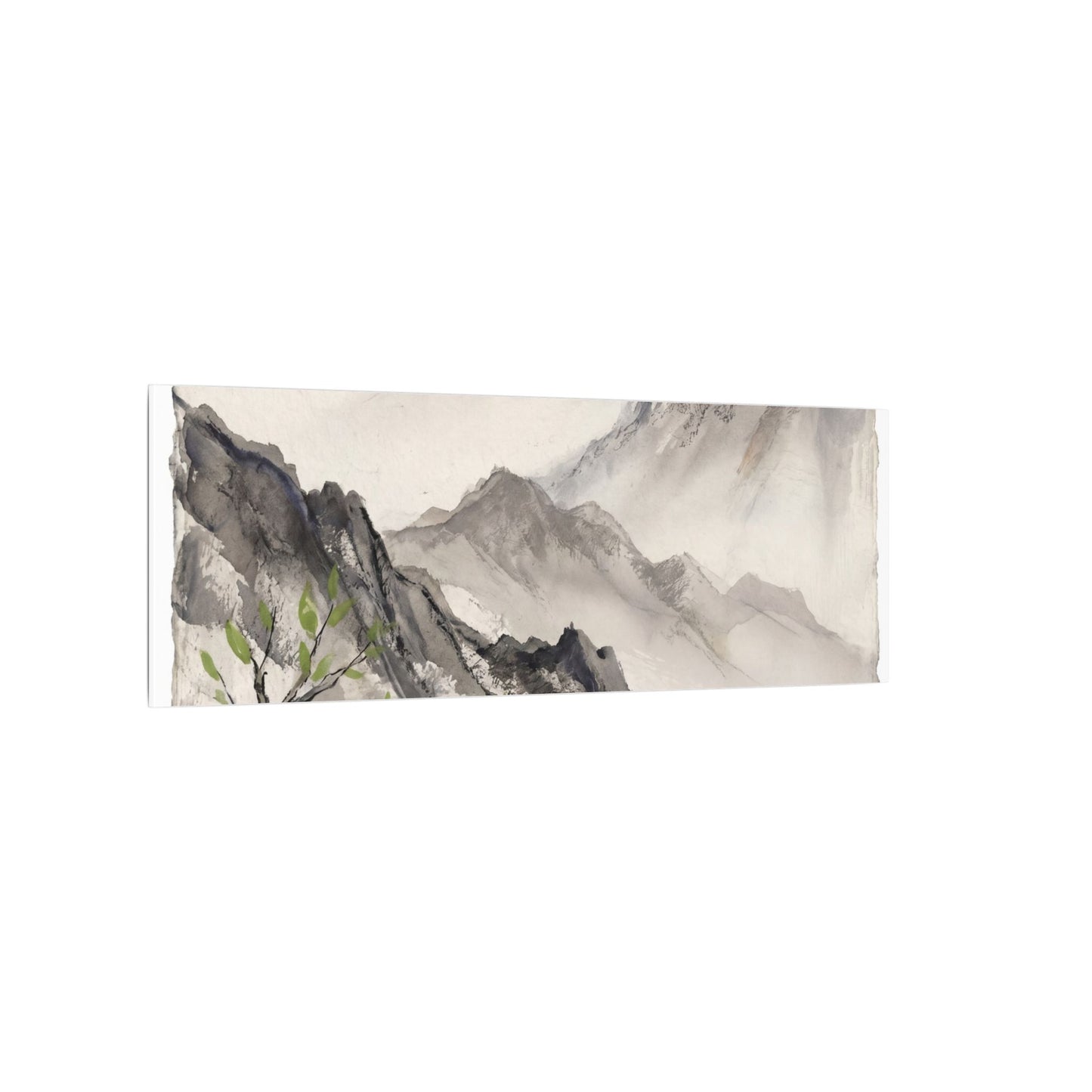 Spring Mountain Mist Texture Canvas Art | Warm Decor