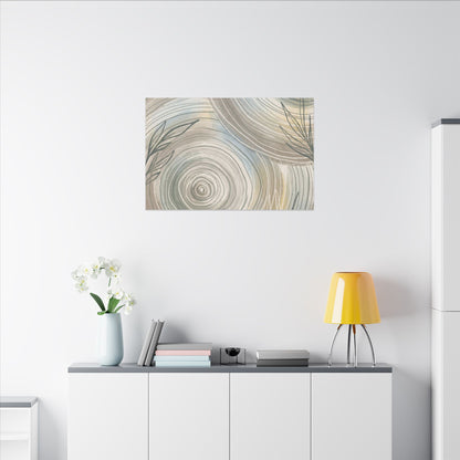 Kanso Water Ripple Canvas Art - Japandi Minimal Line
