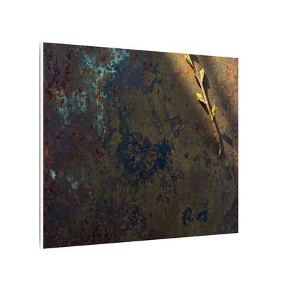 Golden Hour Rust Patina Canvas Art - Dark Japandi Ma