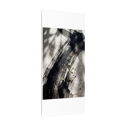 Ink Brushstroke Canvas Art | Spring Dark Japandi Moody Minimal Art