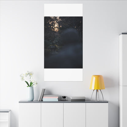 Spring Stone Lantern Moody Minimal Canvas Art | Bold Decor