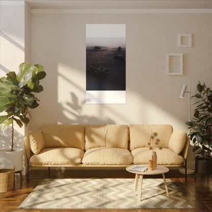 Spring Rock Garden Shadow Zen Canvas Art | Luxurious Decor