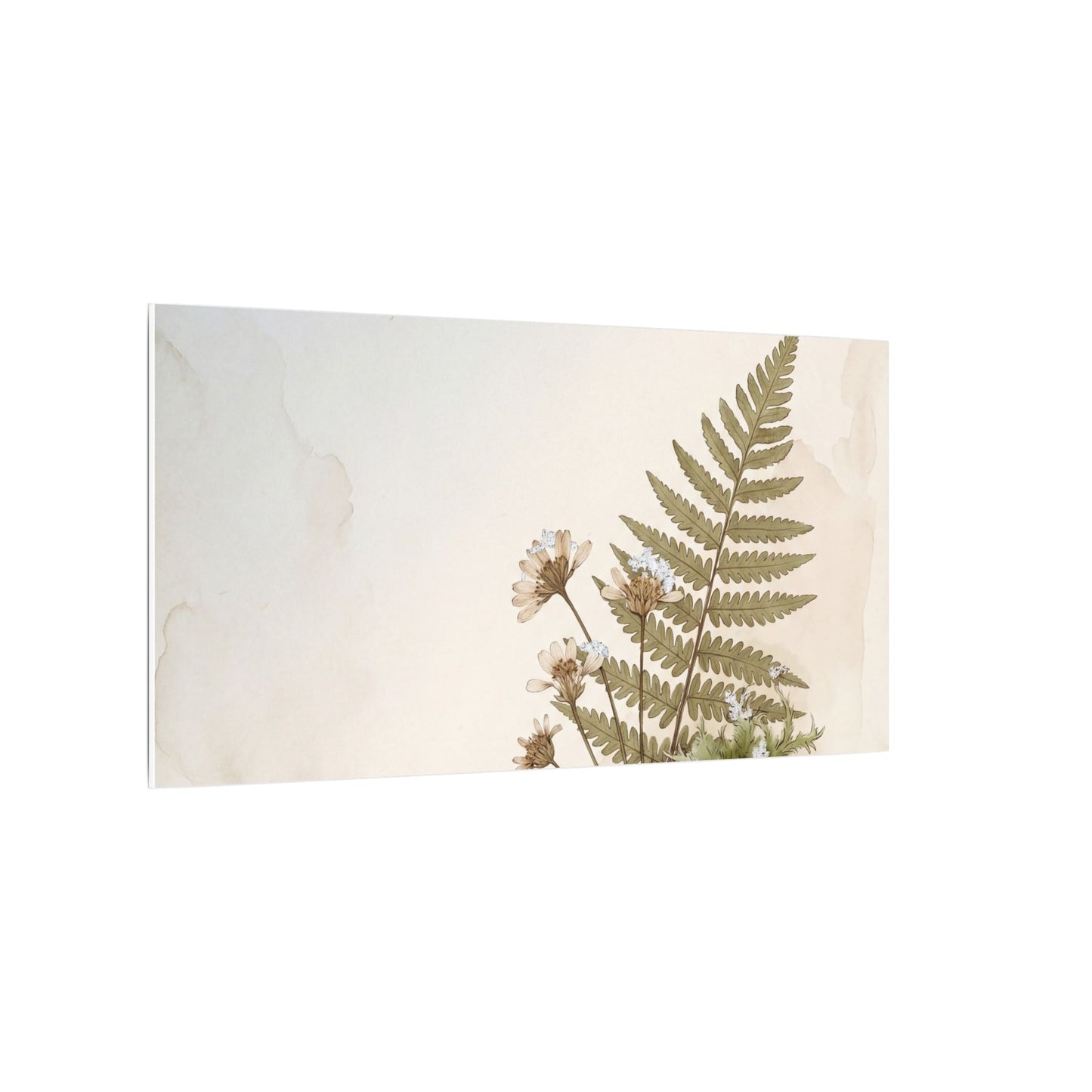 Winter Moss Close Up Herbarium Canvas Art | Enchanting Decor