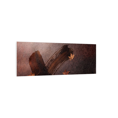 Moody Ink Brushstroke Canvas Art - Moody Minimal Dark Japandi