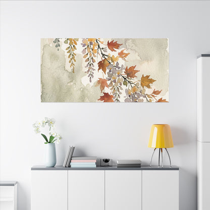 Ma Wisteria Canvas Art - Japandi Watercolor