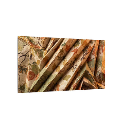 Paper Fold Autumn Canvas Art | Japandi Earthy Design