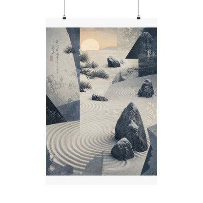 Dawn Rock Garden Wall Art Print - Zen Seijaku