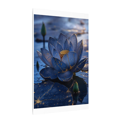 Kintsugi Lotus Flower in Dawn | Broken Beauty Canvas Art