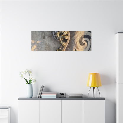 Fern Unfurling Canvas Art | Winter Japandi Japanese Pattern Art
