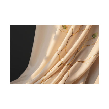 Golden Hour Silk Drape Canvas Art - Kintsugi Fukinsei