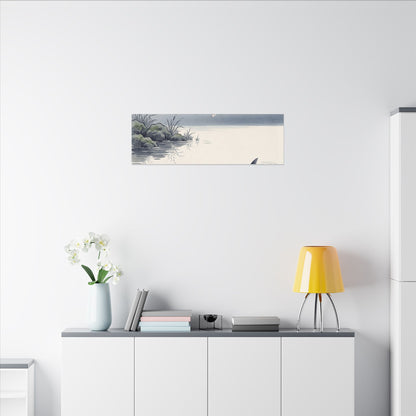 Ma Koi Pond Canvas Art - Zen Ukiyo E Inspired