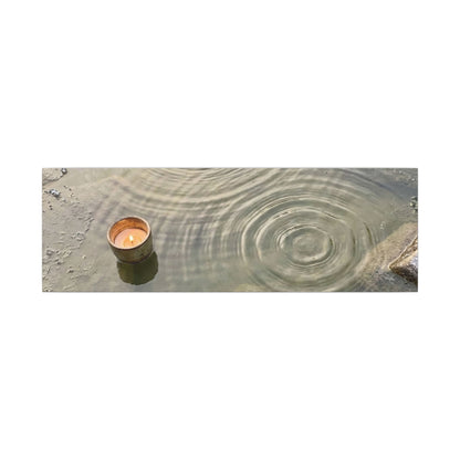 Water Ripple Canvas Art | Winter Japandi Japanese Pattern Art
