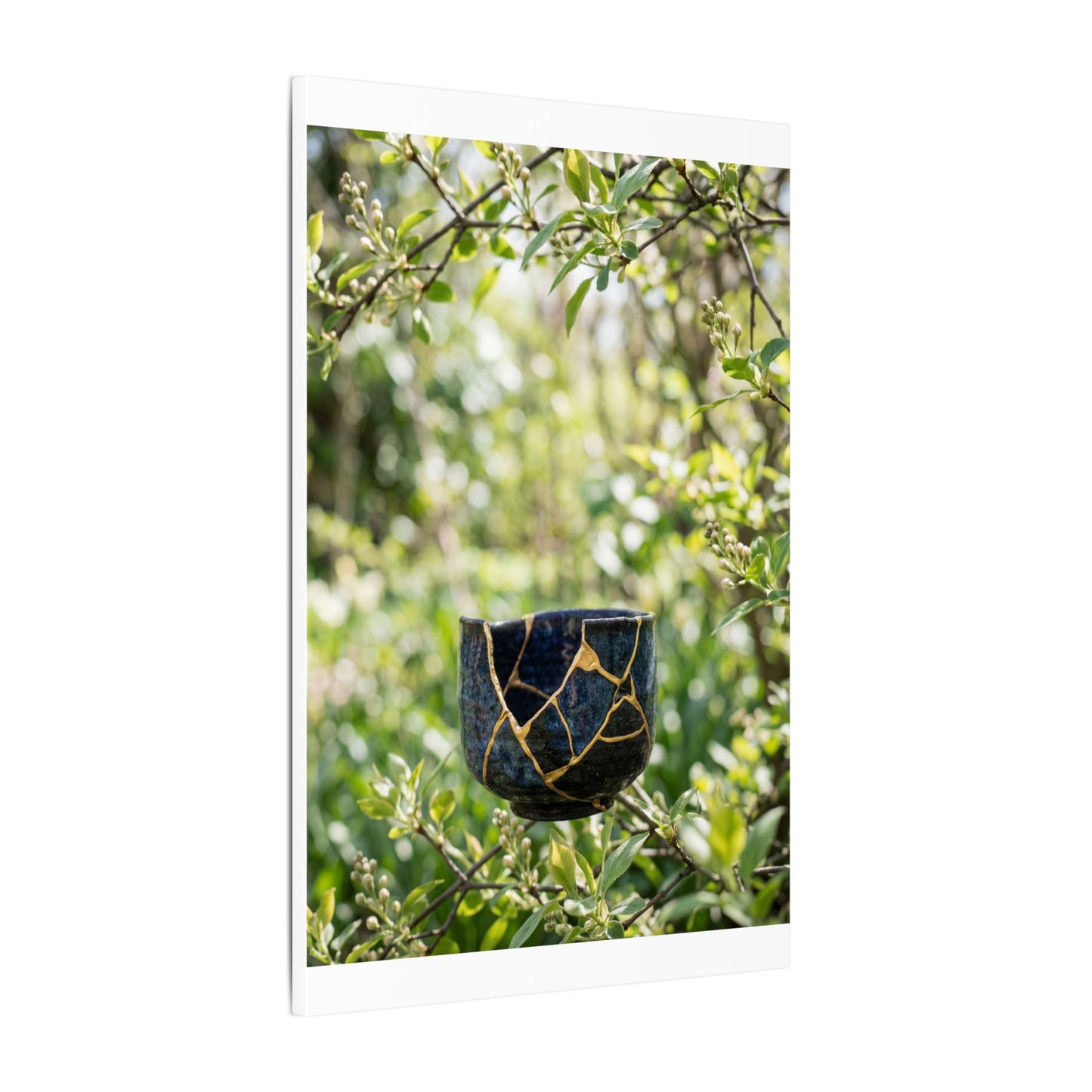 Kintsugi Broken Pottery in Dappled | Broken Beauty Canvas Art