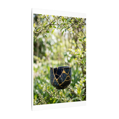 Kintsugi Broken Pottery in Dappled | Broken Beauty Canvas Art