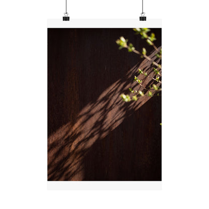 Rust Patina Spring Wall Art Print | Dark Japandi Atmospheric Design