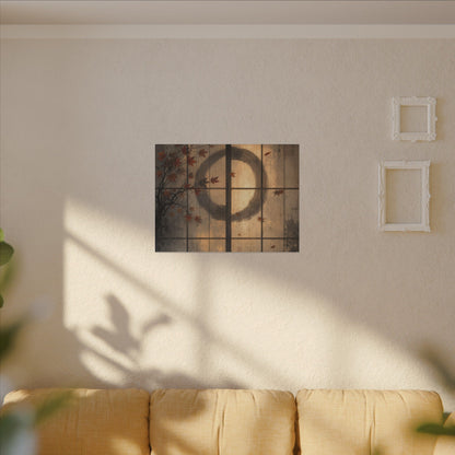 Shoji Screen Texture Canvas Art | Earthy Japandi Art