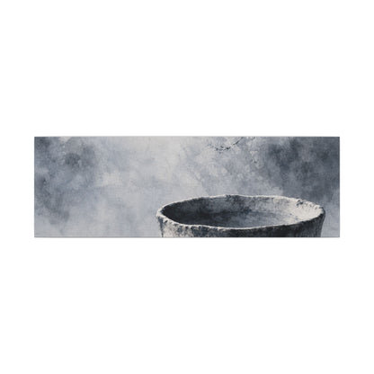 Seijaku Ceramic Bowl Canvas Art - Zen Sumi E