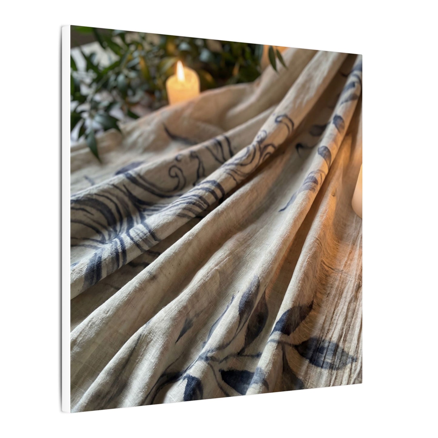 Fukinsei Silk Drape Canvas Art - Japandi Japanese Pattern