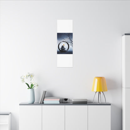 River Stones Spring Canvas Art | Zen Peaceful Design
