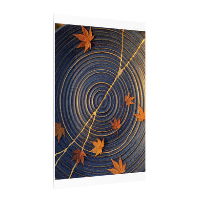 Water Ripple Gold Repair Canvas Art | Healing Kintsugi Art