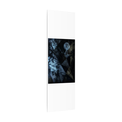 Shadow Play Winter Canvas Art | Dark Japandi Luxurious Design