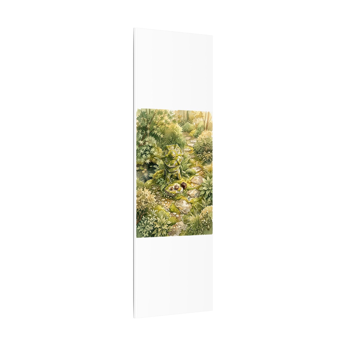 Datsuzoku Stone Lantern Canvas Art - Japandi Watercolor