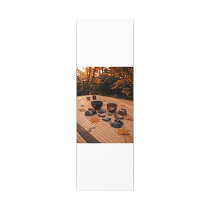 Golden Hour Tea Ceremony Canvas Art - Kintsugi Shibui