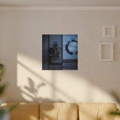 Tea Ceremony Enso Canvas Art | Calm Zen Art