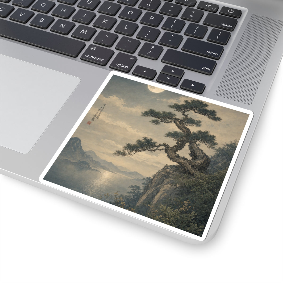 Pine Tree Sticker | Summer Japandi Minimal Line Art