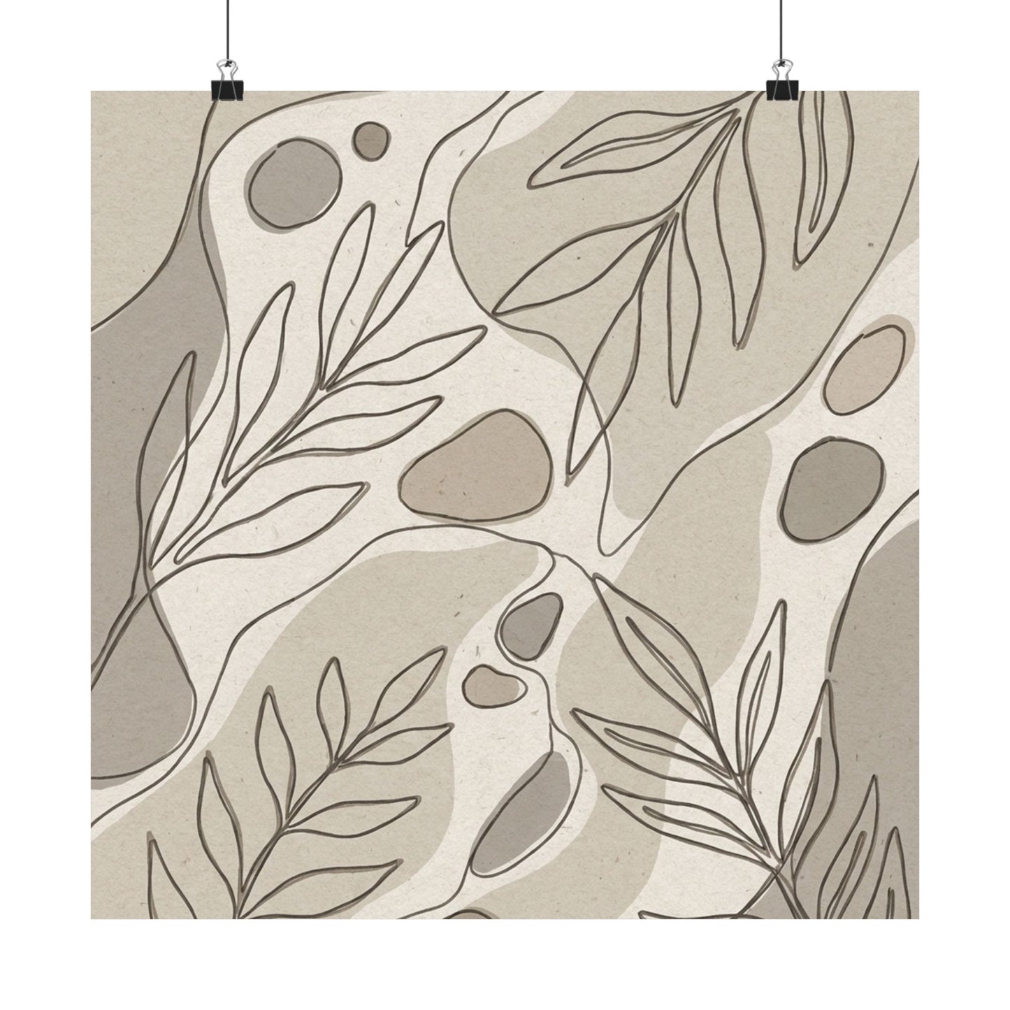 Japandi Minimal Line Wall Art Print