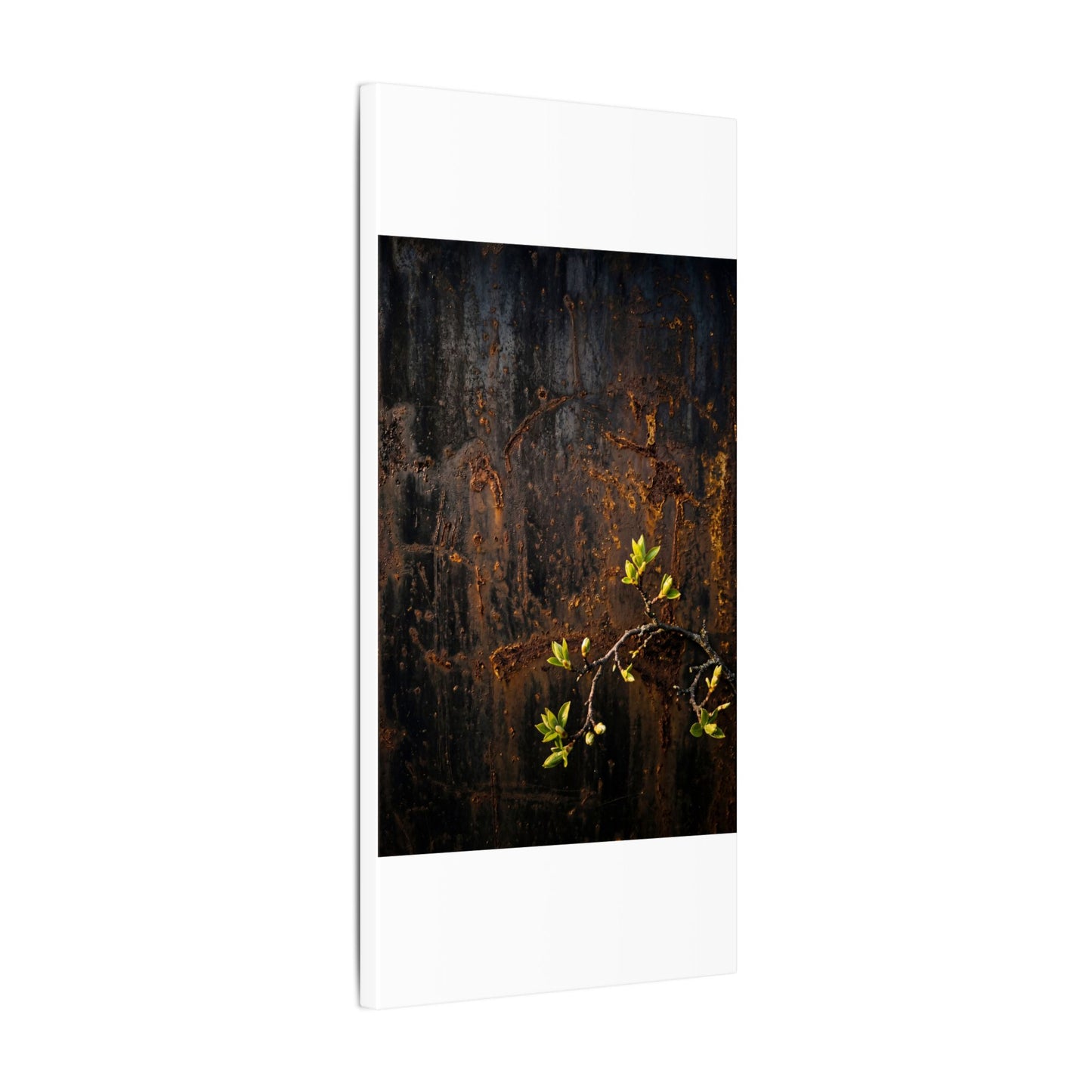 Golden Hour Rust Patina Canvas Art - Dark Japandi Fukinsei
