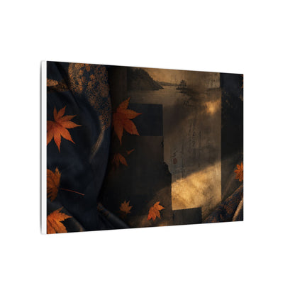 Autumn Silk Drape Shadow Zen Canvas Art | Bold Decor