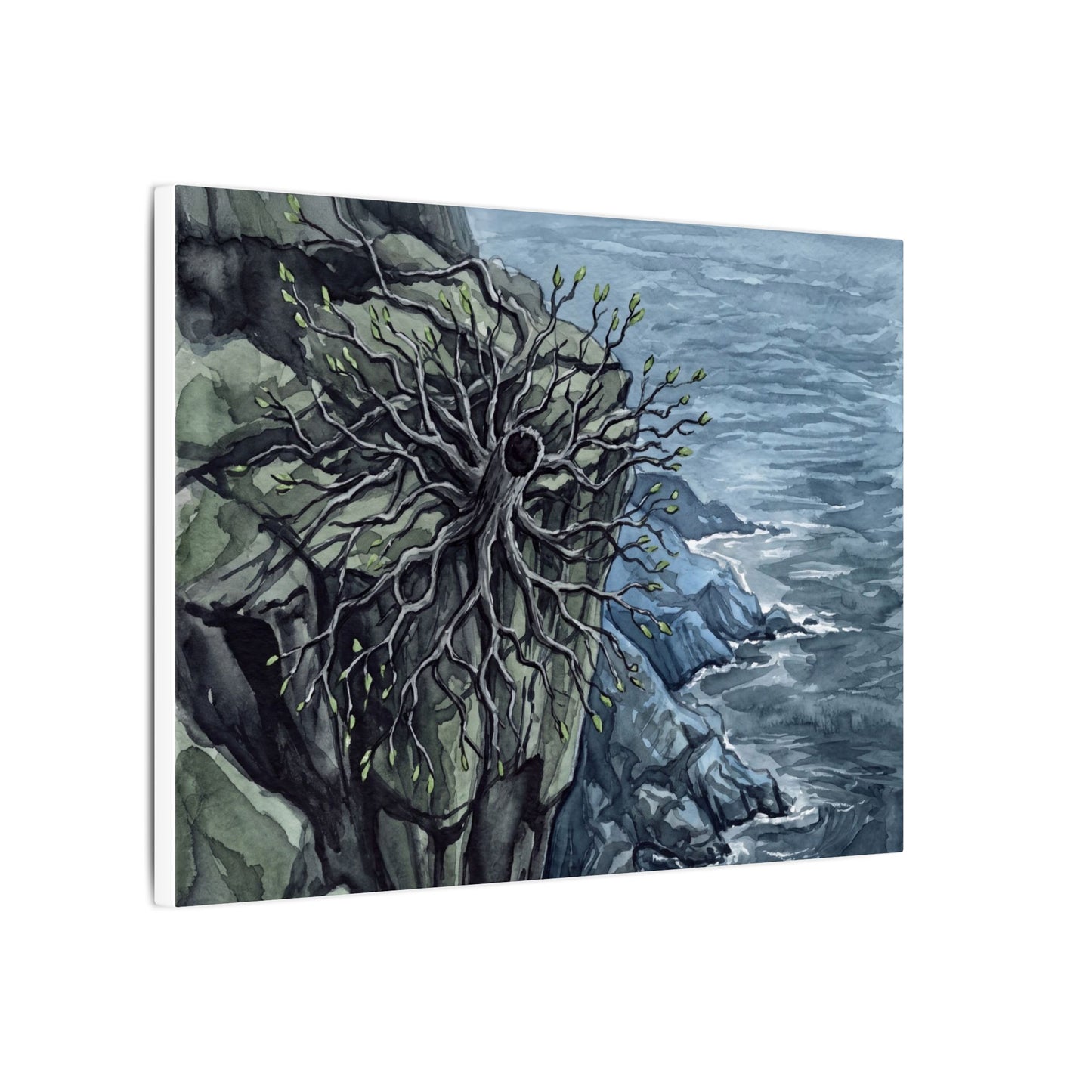Pine Tree Spring Canvas Art | Japandi Neutral Design