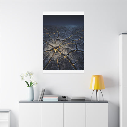 Cracked Earth Broken Beauty Canvas Art | Artful Kintsugi Art