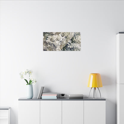Stone Lantern Watercolor Canvas Art | Elegant Japandi Art