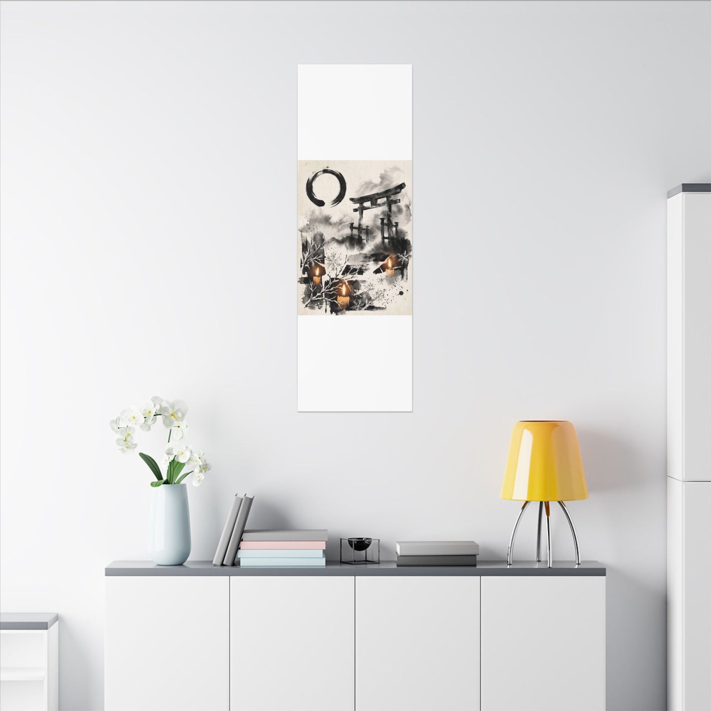 Candlelight Torii Gate Canvas Art - Zen Datsuzoku