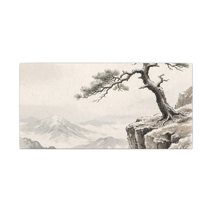 Seijaku Pine Tree Canvas Art - Japandi Japanese Pattern