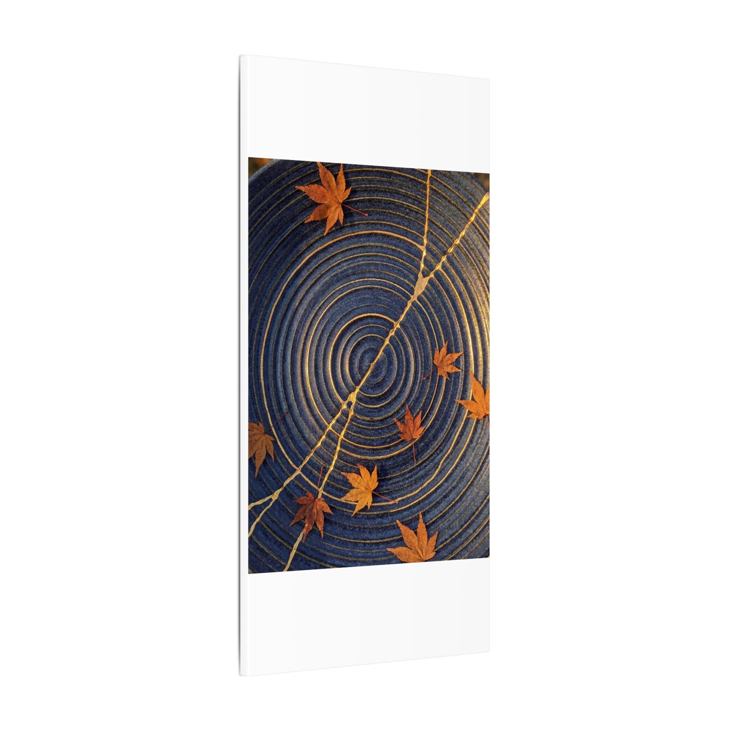 Water Ripple Gold Repair Canvas Art | Healing Kintsugi Art