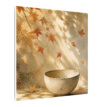 Japandi Ceramic Bowl in Dappled | Watercolor Canvas Art