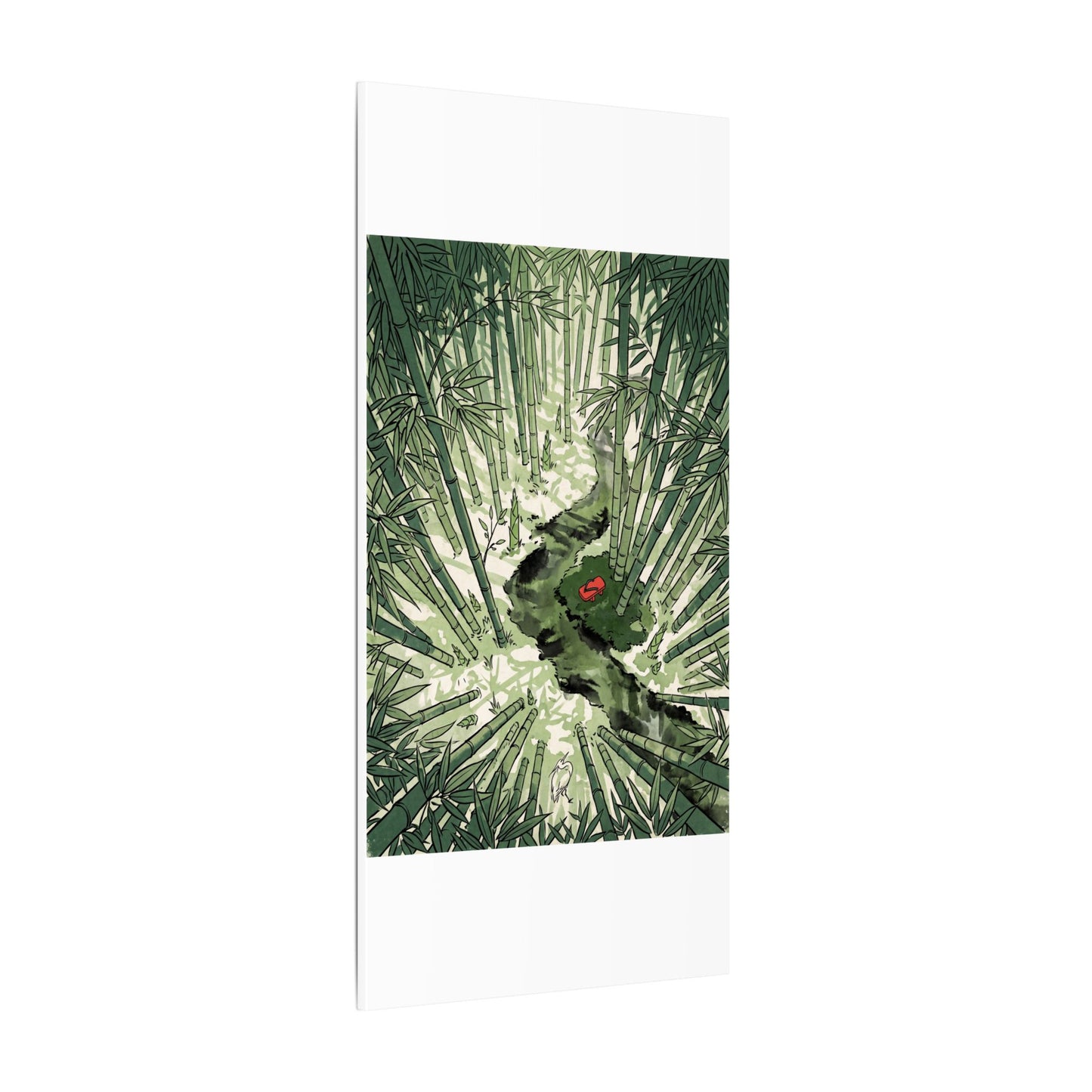 Peaceful Bamboo Grove Canvas Art - Ukiyo E Inspired Zen