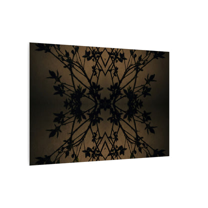 Golden Hour Shadow Play Canvas Art - Dark Japandi Seijaku