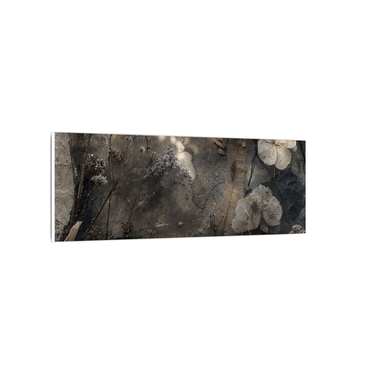 Winter Dried Flowers Texture Canvas Art | Elegant Decor
