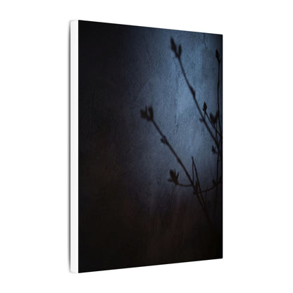 Shadow Play Canvas Art | Spring Dark Japandi Moody Minimal Art